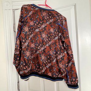 Scotch & Soda Safiya Burnt Orange Reversible Bomber Jacket